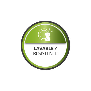 Lavable y resistente