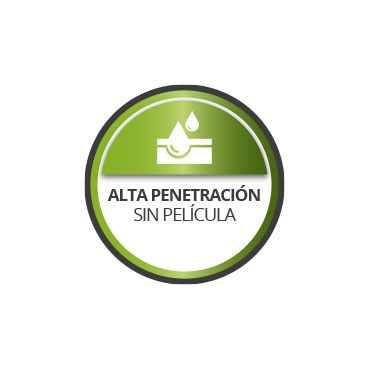 Alta penetracion. No forma película.