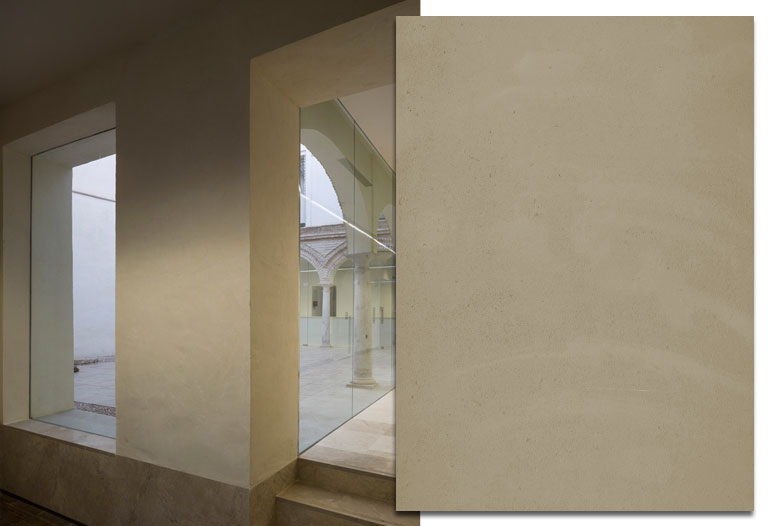 Continuous rendering mortar for walls, floors and ceilings