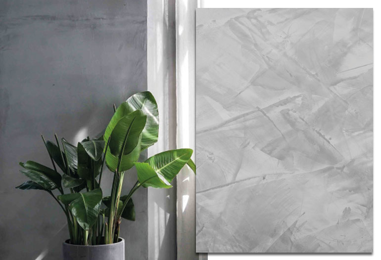 Natural lime venetian stucco coating