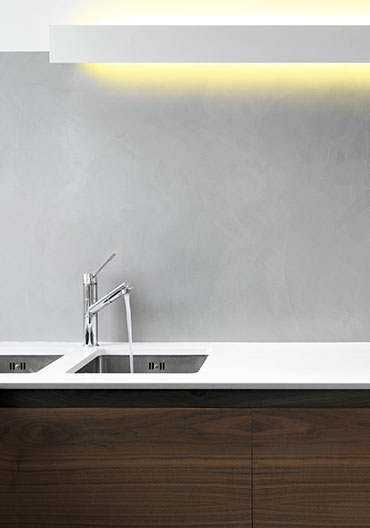 Natural lime venetian stucco coating